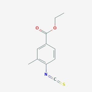 molecular formula C11H11NO2S B3059625 4-乙氧羰基-2-甲基苯基异硫氰酸酯 CAS No. 1027513-17-2