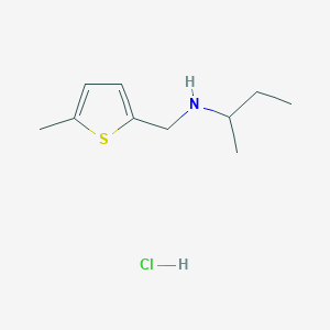 molecular formula C10H18ClNS B3059636 N-[(5-Methyl-2-thienyl)methyl]-2-butanamine hydrochloride CAS No. 1049678-17-2