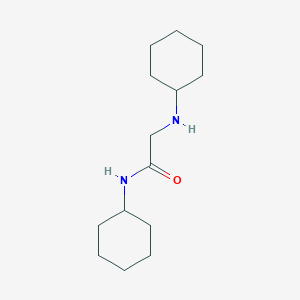 molecular formula C14H26N2O B3059657 N,N~2~-dicyclohexylglycinamide CAS No. 1085-45-6