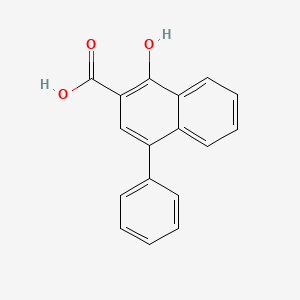 molecular formula C17H12O3 B3059676 1-Hydroxy-4-phenylnaphthalene-2-carboxylic acid CAS No. 111385-41-2