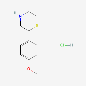molecular formula C11H16ClNOS B3059700 2-(4-Methoxyphenyl)thiomorpholine hydrochloride CAS No. 1171237-79-8