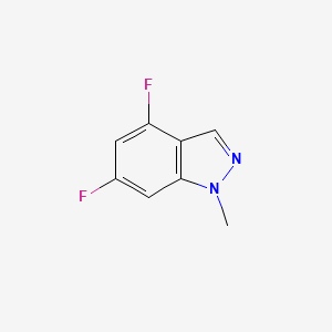 molecular formula C8H6F2N2 B3059710 4,6-Difluoro-1-methyl-1H-indazole CAS No. 1185767-08-1