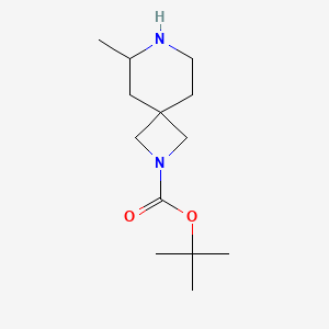 molecular formula C13H24N2O2 B3059714 Tert-butyl 6-methyl-2,7-diazaspiro[3.5]nonane-2-carboxylate CAS No. 1194374-77-0