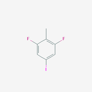 molecular formula C7H5F2I B3059720 1,3-二氟-5-碘-2-甲苯 CAS No. 1208074-97-8