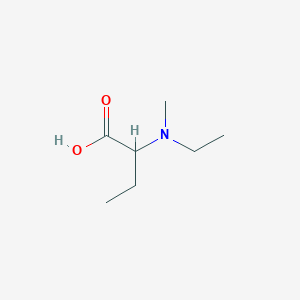 molecular formula C7H15NO2 B3059729 2-[乙基(甲基)氨基]丁酸 CAS No. 1214699-59-8