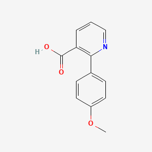 molecular formula C13H11NO3 B3059736 2-(4-Methoxyphenyl)nicotinic acid CAS No. 1225539-80-9