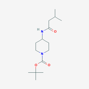 molecular formula C15H28N2O3 B3059751 tert-Butyl 4-(3-methylbutanamido)piperidine-1-carboxylate CAS No. 1233958-88-7