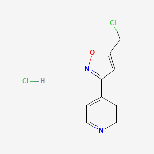 4-[5-(Chloromethyl)isoxazol-3-yl]pyridine hydrochloride