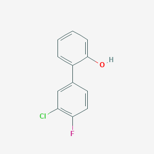 molecular formula C12H8ClFO B3059772 2-(3-氯-4-氟苯基)苯酚 CAS No. 1261889-68-2