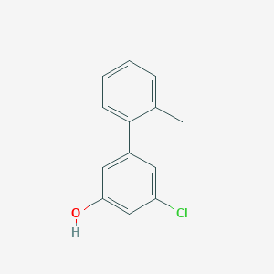 molecular formula C13H11ClO B3059778 3-Chloro-5-(2-methylphenyl)phenol CAS No. 1261908-32-0