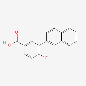 4-Fluoro-3-(naphthalen-2-YL)benzoic acid