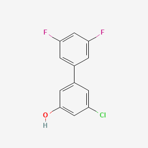 molecular formula C12H7ClF2O B3059785 3-Chloro-5-(3,5-difluorophenyl)phenol CAS No. 1261919-72-5