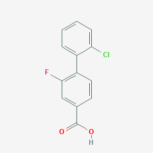 4-(2-Chlorophenyl)-3-fluorobenzoic acid