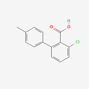 molecular formula C14H11ClO2 B3059804 6-Chloro-2-(4-methylphenyl)benzoic acid CAS No. 1261978-99-7