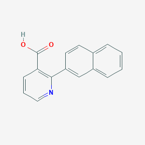 molecular formula C16H11NO2 B3059807 2-(Naphthalen-2-YL)nicotinic acid CAS No. 1262000-45-2