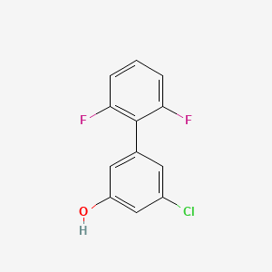 molecular formula C12H7ClF2O B3059808 3-氯-5-(2,6-二氟苯基)苯酚 CAS No. 1262002-75-4
