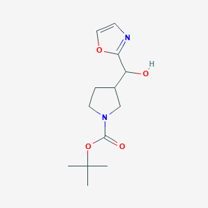 tert-Butyl 3-(hydroxy(oxazol-2-yl)methyl)pyrrolidine-1-carboxylate