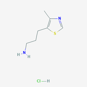 [3-(4-Methyl-1,3-thiazol-5-yl)propyl]amine hydrochloride