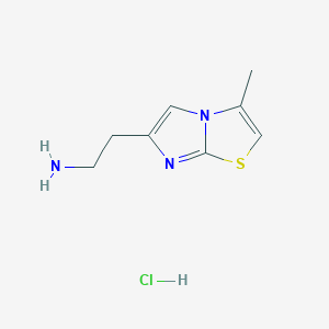 2-{3-Methylimidazo[2,1-b][1,3]thiazol-6-yl}ethan-1-amine hydrochloride