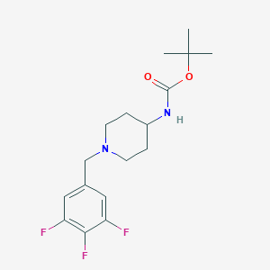 molecular formula C17H23F3N2O2 B3059820 叔丁基 1-(3,4,5-三氟苄基)哌啶-4-基氨基甲酸酯 CAS No. 1286264-97-8