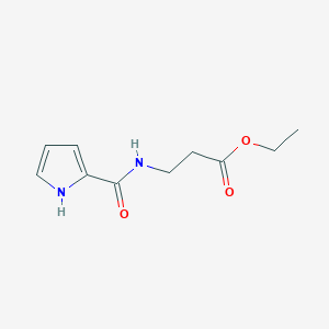 molecular formula C10H14N2O3 B3059824 Ethyl 3-[(1H-pyrrole-2-carbonyl)-amino]propionate CAS No. 129053-83-4