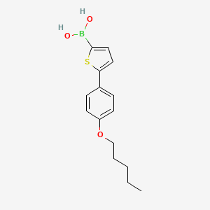 molecular formula C15H19BO3S B3059827 5-(4-Pentyloxyphenyl)thiophene-2-boronic acid CAS No. 1310404-97-7