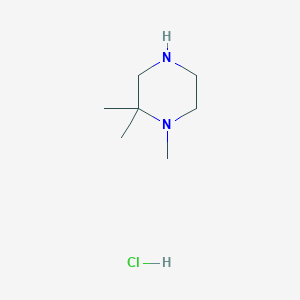 molecular formula C7H17ClN2 B3059831 1,2,2-Trimethylpiperazine hydrochloride CAS No. 1312784-54-5