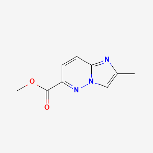 molecular formula C9H9N3O2 B3059834 Methyl 2-methylimidazo[1,2-b]pyridazine-6-carboxylate CAS No. 1315359-35-3