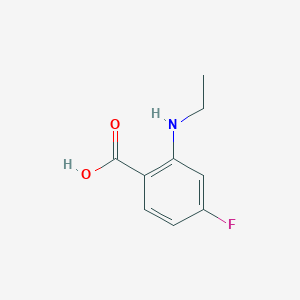 molecular formula C9H10FNO2 B3059835 2-(Ethylamino)-4-fluorobenzoic acid CAS No. 1315365-79-7