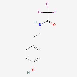 molecular formula C10H10F3NO2 B3059837 2,2,2-Trifluoro-N-[2-(4-hydroxyphenyl)ethyl]acetamide CAS No. 13230-73-4