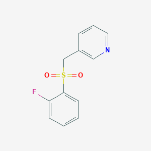 3-{[(2-Fluorophenyl)sulfonyl]methyl}pyridine