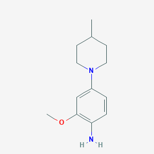 molecular formula C13H20N2O B3059845 2-Methoxy-4-(4-methylpiperidin-1-yl)aniline CAS No. 1343635-28-8