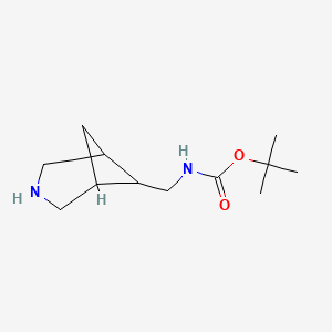 molecular formula C12H22N2O2 B3059858 6-(Boc-aminomethyl)-3-azabicyclo[3.1.1]heptane CAS No. 1363382-87-9