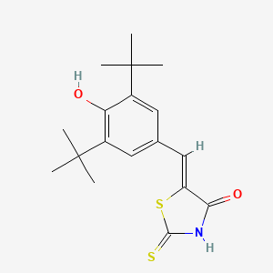(Z)-5-(3,5-Di-tert-butyl-4-hydroxybenzylidene)-2-thioxo-thiazolidin-4-one