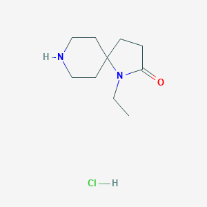 molecular formula C10H19ClN2O B3059871 1-乙基-1,8-二氮杂螺[4.5]癸-2-酮盐酸盐 CAS No. 1380300-51-5
