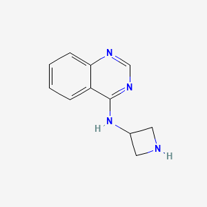 molecular formula C11H12N4 B3059873 N-(氮杂环丁-3-基)喹唑啉-4-胺 CAS No. 1380300-68-4