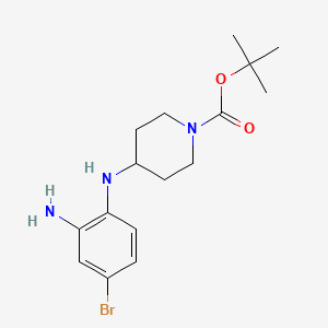 tert-Butyl 4-((2-amino-4-bromophenyl)amino)piperidine-1-carboxylate