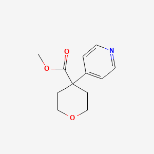molecular formula C12H15NO3 B3059877 Methyl 4-(pyridin-4-yl)oxane-4-carboxylate CAS No. 1385696-69-4