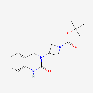 molecular formula C16H21N3O3 B3059882 tert-Butyl 3-(2-oxo-1,2,3,4-tetrahydroquinazolin-3-yl)azetidine-1-carboxylate CAS No. 1389315-14-3
