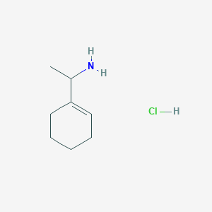 molecular formula C8H16ClN B3059887 1-(环己-1-烯-1-基)乙胺盐酸盐 CAS No. 1390654-70-2
