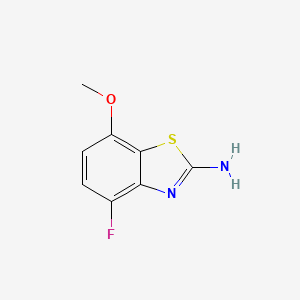 molecular formula C8H7FN2OS B3059897 4-Fluoro-7-methoxybenzo[D]thiazol-2-amine CAS No. 1402003-94-4
