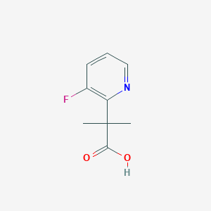 molecular formula C9H10FNO2 B3059899 2-(3-Fluoropyridin-2-yl)-2-methylpropanoic acid CAS No. 1402232-68-1