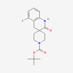 tert-Butyl 5'-fluoro-2'-oxo-2',4'-dihydro-1'H-spiro[piperidine-4,3'-quinoline]-1-carboxylate