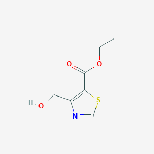 molecular formula C7H9NO3S B3059912 Ethyl 4-(hydroxymethyl)thiazole-5-carboxylate CAS No. 1416440-57-7