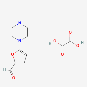 molecular formula C12H16N2O6 B3059914 5-(4-Methylpiperazin-1-yl)furan-2-carbaldehyde oxalate CAS No. 1423037-46-0