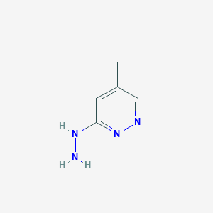 molecular formula C5H8N4 B3059915 3-肼基-5-甲基哒嗪 CAS No. 142345-80-0