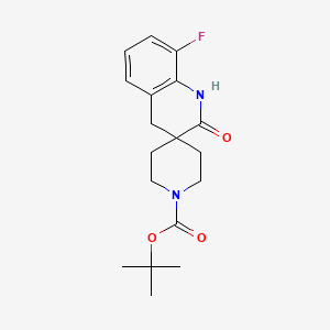 tert-Butyl 8'-fluoro-2'-oxo-2',4'-dihydro-1'H-spiro[piperidine-4,3'-quinoline]-1-carboxylate