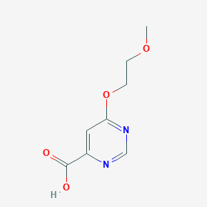 molecular formula C8H10N2O4 B3059924 6-(2-Methoxyethoxy)pyrimidine-4-carboxylic acid CAS No. 1439896-85-1