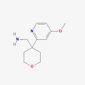 molecular formula C12H18N2O2 B3059925 [4-(4-Methoxypyridin-2-yl)oxan-4-yl]methanamine CAS No. 1439897-95-6