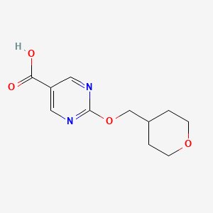 2-(Oxan-4-ylmethoxy)pyrimidine-5-carboxylic acid